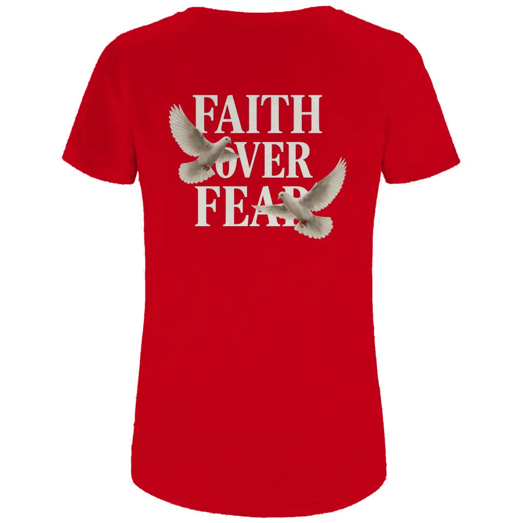 Faith Over Fear Damen Premium Bio T-Shirt Printegy