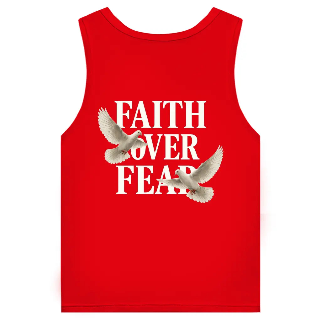 Faith Over Fear – Herren Performance Tank Top Printegy