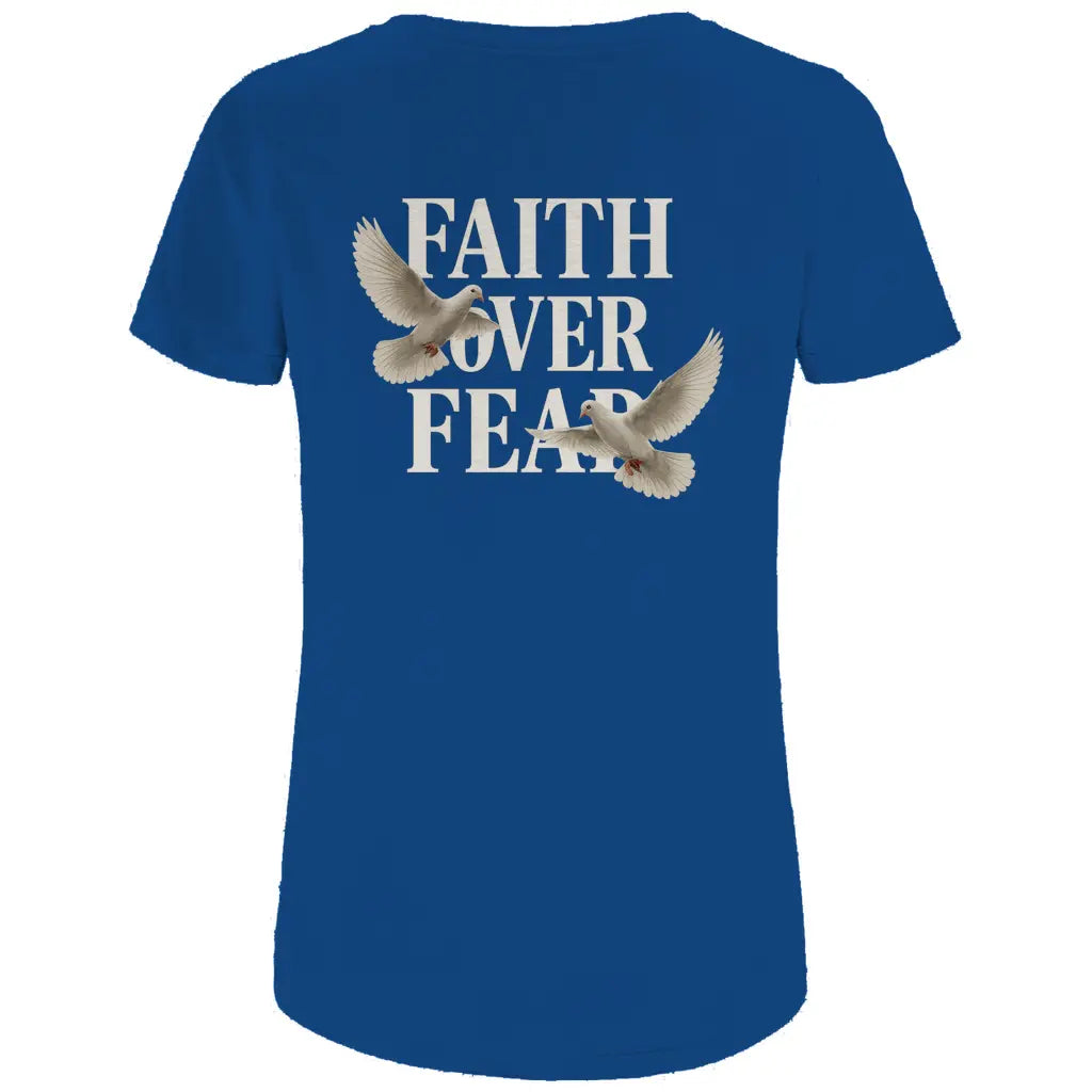 Faith Over Fear Damen Premium Bio T-Shirt Printegy