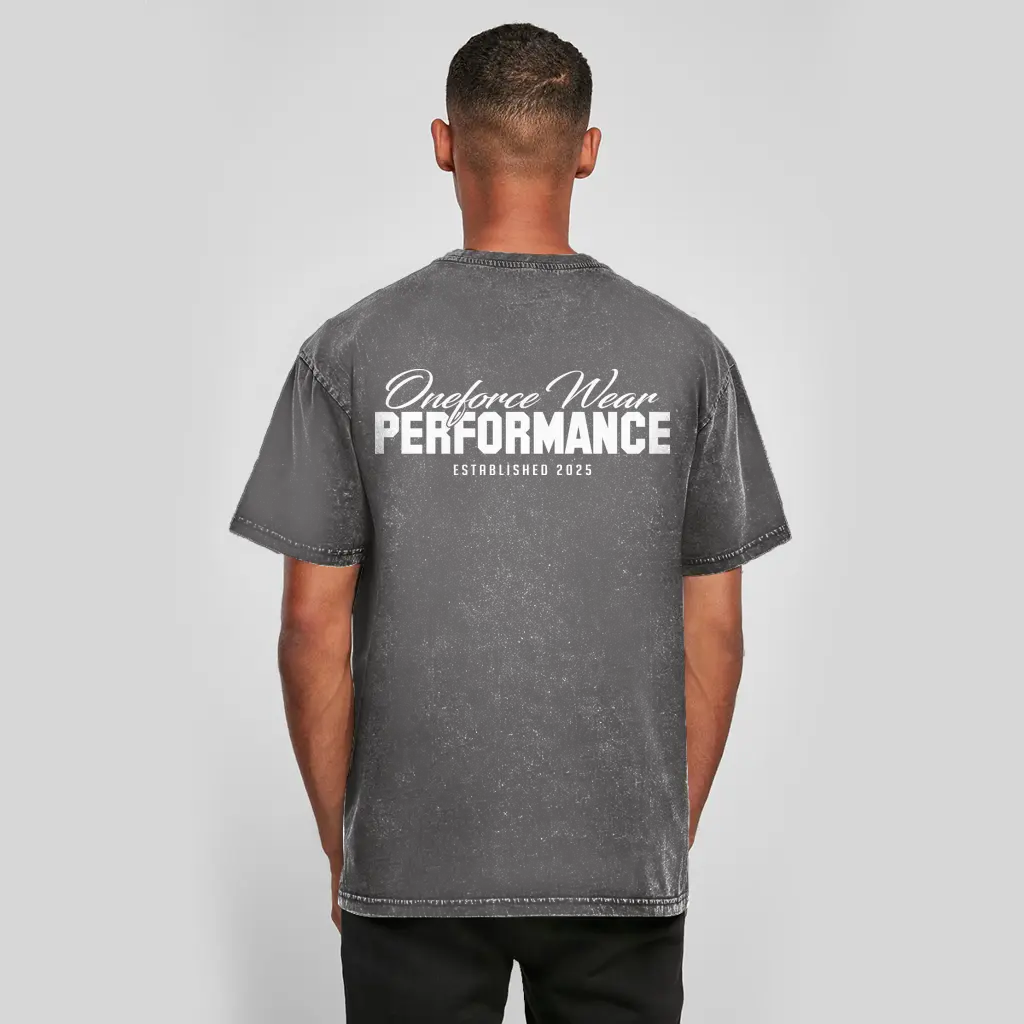 Oversized Washed Performance Tee Printegy