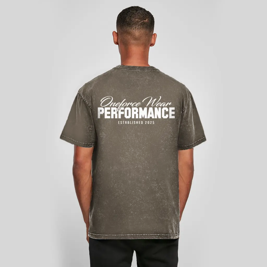 Oversized Washed Performance Tee Printegy